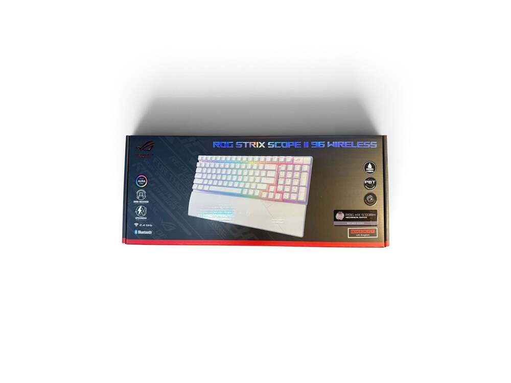 ASUS ROG Strix Scope II 96 Wireless Mechanical Gaming Keyboard – White